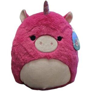 Squishmallows FuzzAMallow Official 12"  ZEENA The Hot Pink Unicorn - Ultra-Soft